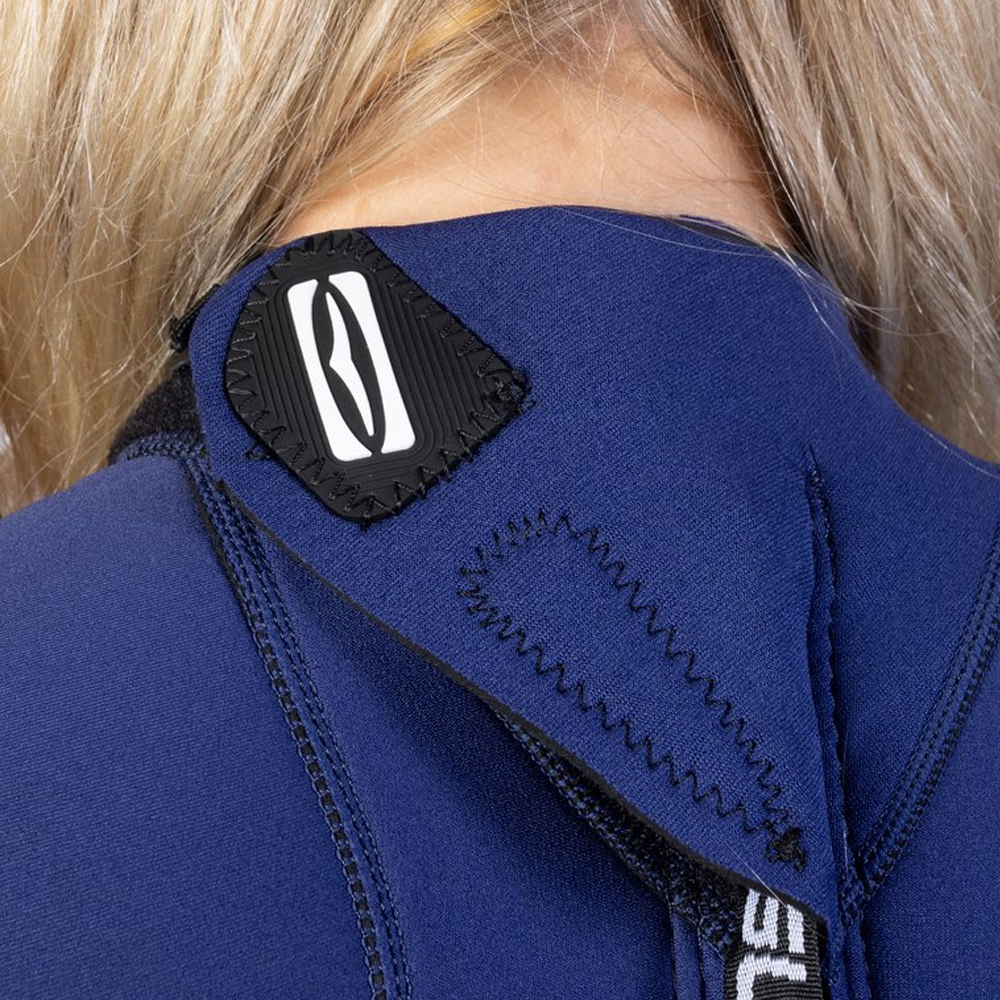 2025 Gul Womens Response 3/2mm Back Zip Wetsuit RE1319-C1 - Navy / Paisley